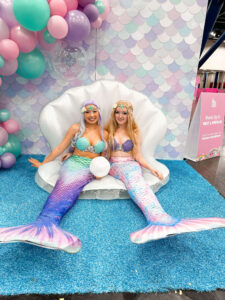 mermaids posing for a photo op in houston