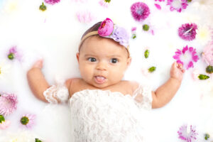 baby milk photoshoot